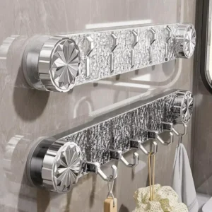 (3pcs) 5Hooks Rotating Suction