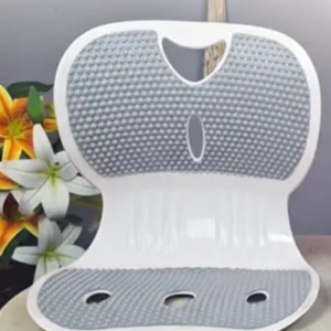 Back Support Chair ( White+Light Grey)