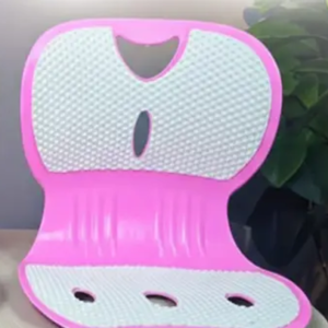Back Support Chair ( Pink + White)